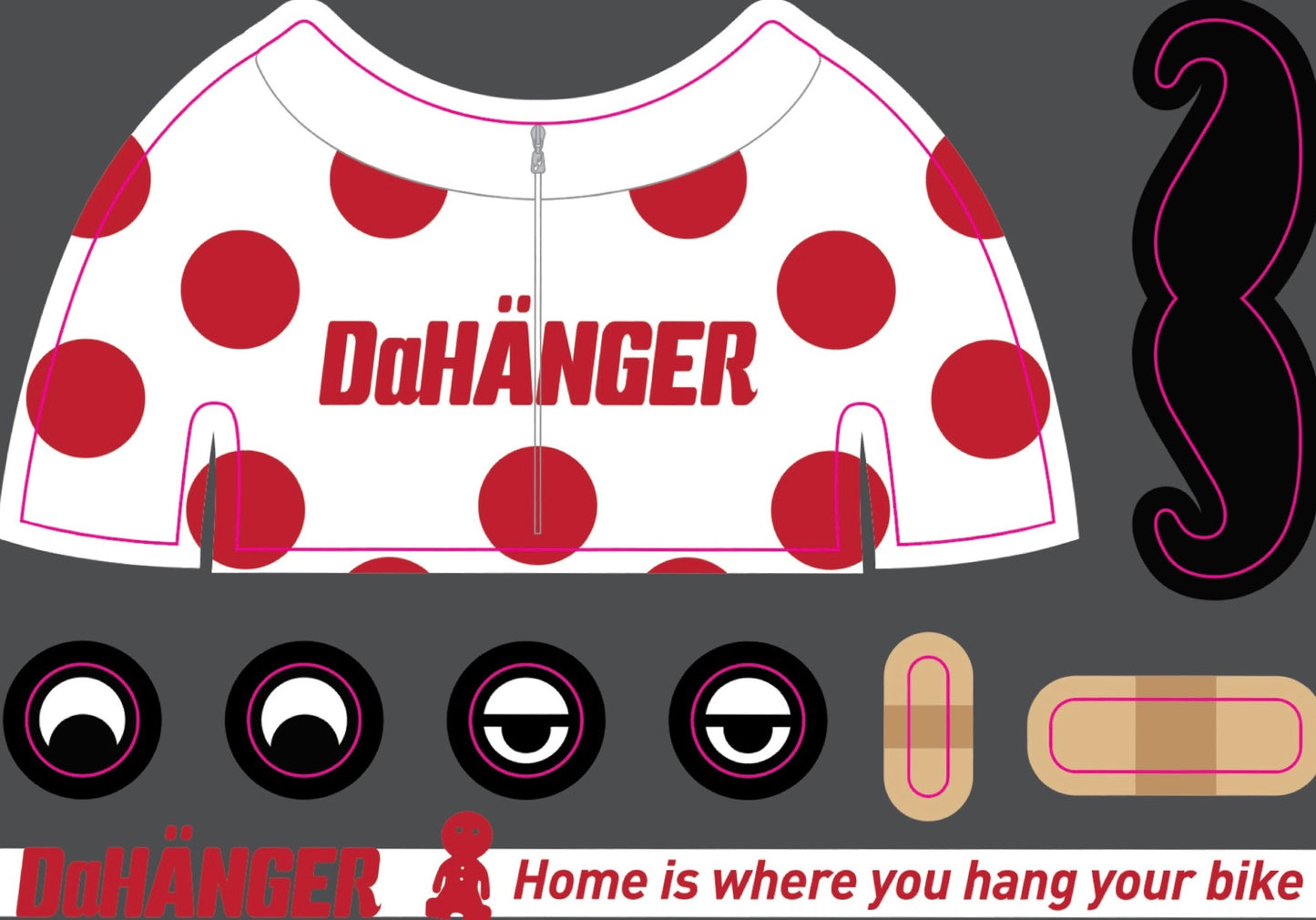 Dan pedal hook Sticker kit