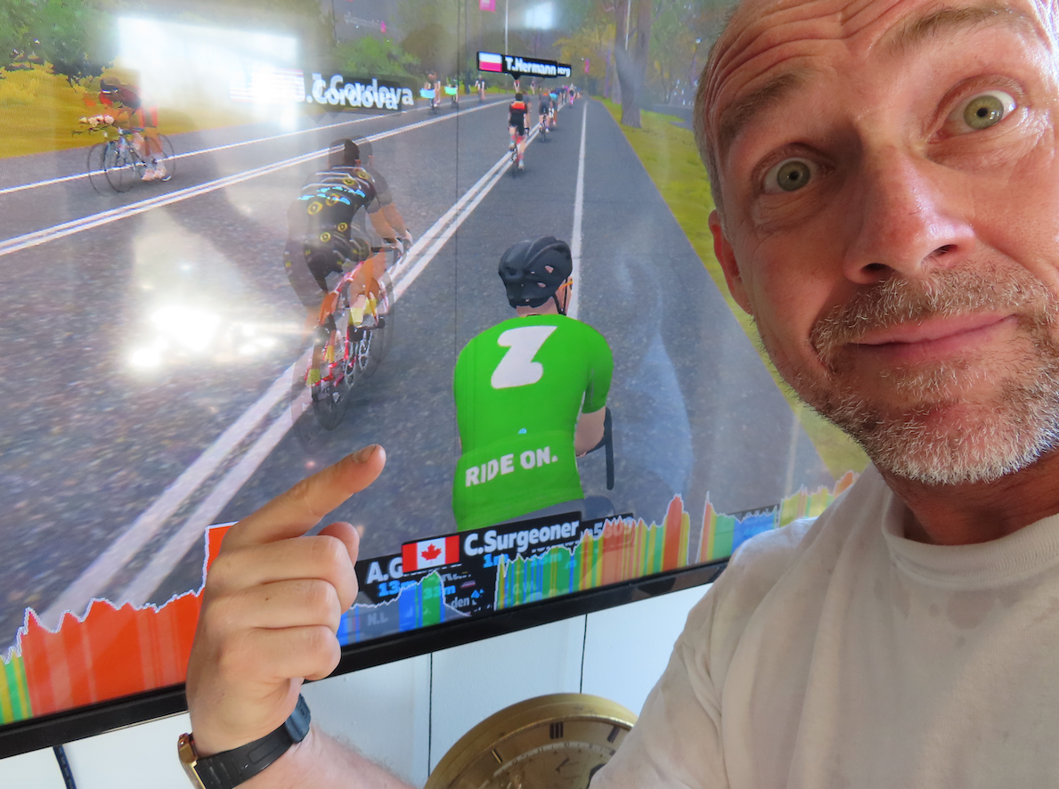 How to win green on Zwift