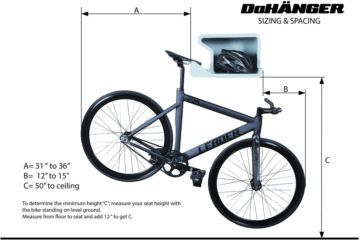 The best indoor cycling storage wall rack. DaHÄNGER bike shelf